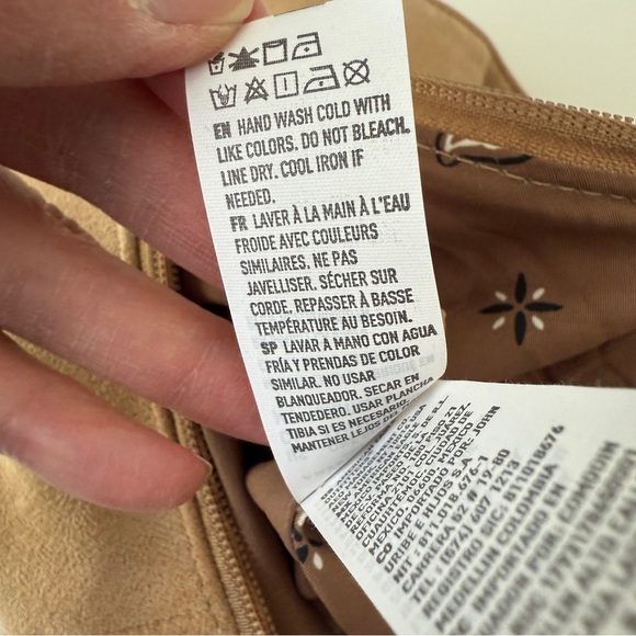 American Eagle Crescent Half Moon Baguette Faux Suede Bag Purse Crossbody - Picture 8 of 10